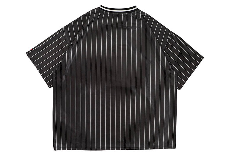 FUBU PATCH V NECK T-SHIRTS (FAM-61717:BLACK)