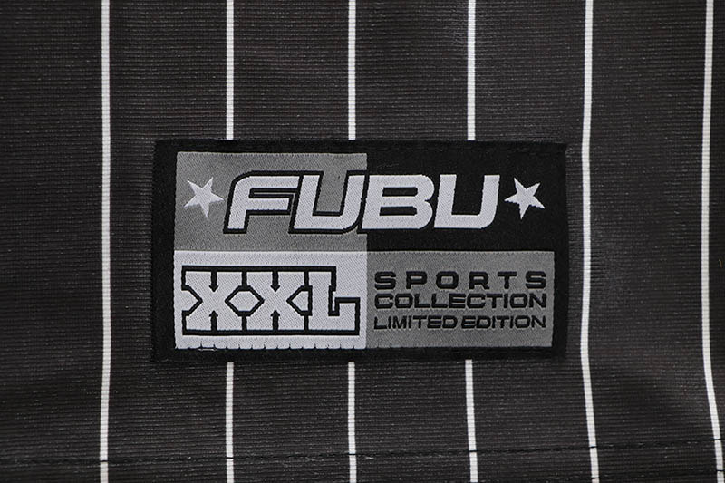 FUBU PATCH V NECK T-SHIRTS (FAM-61717:BLACK)