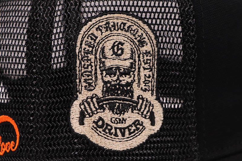 GODSPEED MOOD TRUCKER HAT II (BLACK INTERCHANGEABLE PATCHES)