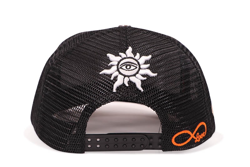 GODSPEED MOOD TRUCKER HAT II (BLACK INTERCHANGEABLE PATCHES)