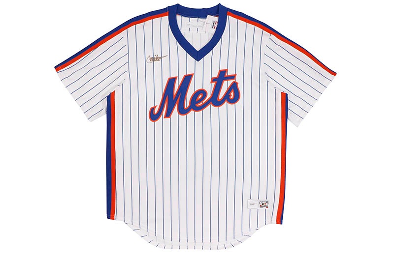 【NIKE】MLB・ニューヨーク・メッツ・ベースボールシャツ・Lサイズ NIKE MLB NEW YORK METS COOPERSTOWN BASEBALL JERSEY (C267-WNMT-QL7