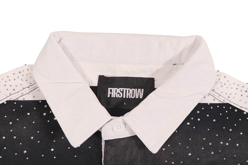 FIRST ROW CLASSIC MONO CLUB POLO SHIRT (FRO1001:BLACK)