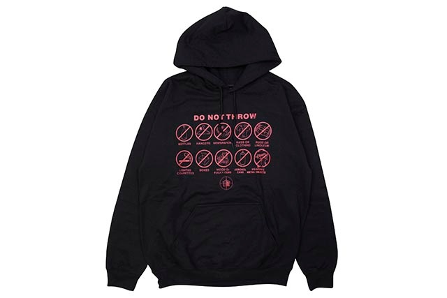 PUBLIC HOUSING SKATE TEAM DO NOT THROW HOODIE (BLACK)