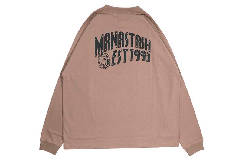 MANASTASH X BBC ARCH LOGO L/S TEE (792-4230023-050:RED BEANS) BBCJP245T002