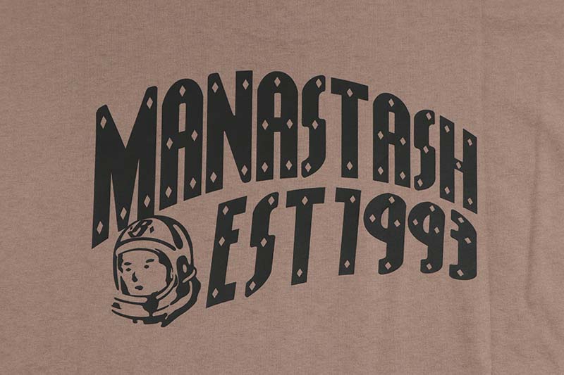 MANASTASH X BBC ARCH LOGO L/S TEE (792-4230023-050:RED BEANS) BBCJP245T002