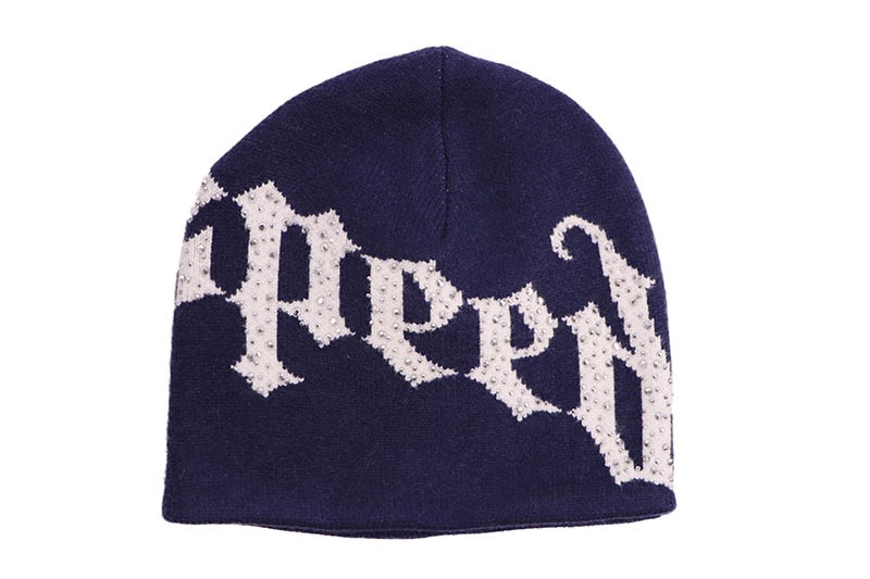 GODSPEED OG LOGO STUDDED BEANIE (NAVY/WHITE)