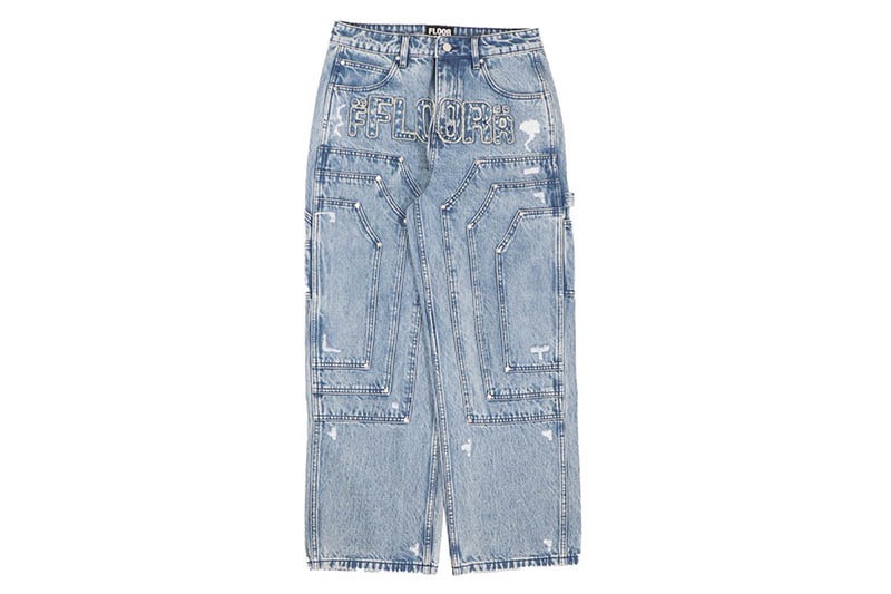 FLOOR 914 TRIPLE KNEE DENIM (BLUE WASH)