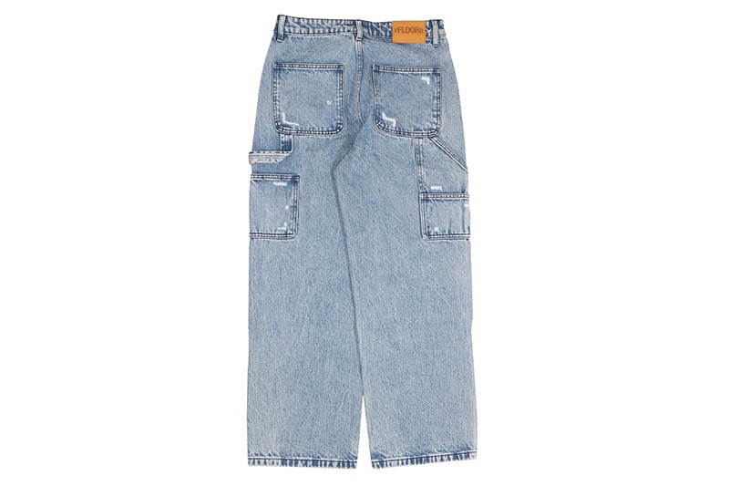 FLOOR 914 TRIPLE KNEE DENIM (BLUE WASH)