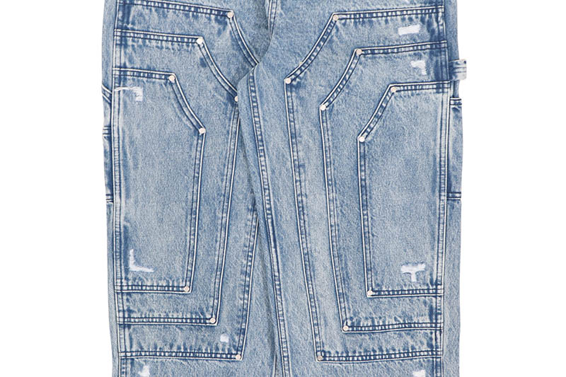 FLOOR 914 TRIPLE KNEE DENIM (BLUE WASH)