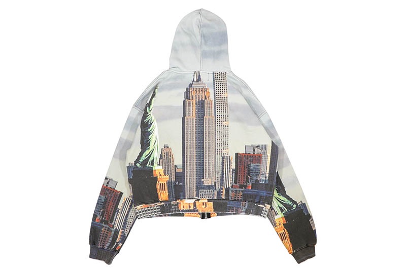VALE SKYLINE ZIP UP HOODIE (SKY BLUE)