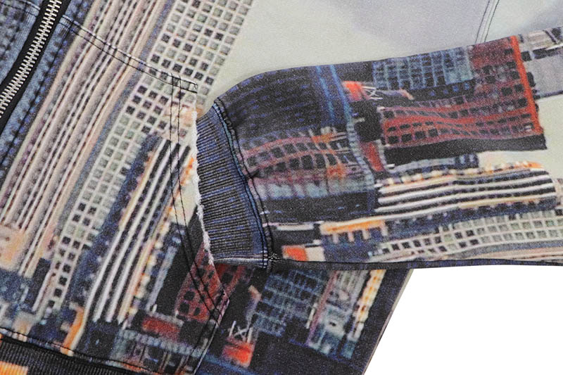 VALE SKYLINE ZIP UP HOODIE (SKY BLUE)