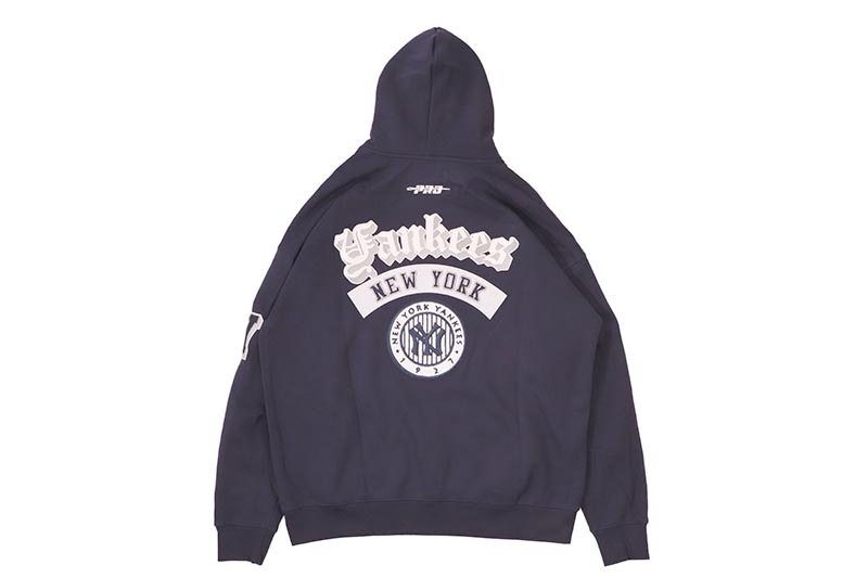 PRO STANDARD NEW YORK YANKEES BEST OF DROP SHOULDER PO HOODIE (LNY5315280-MDN:MIDNIGHT NAVY)