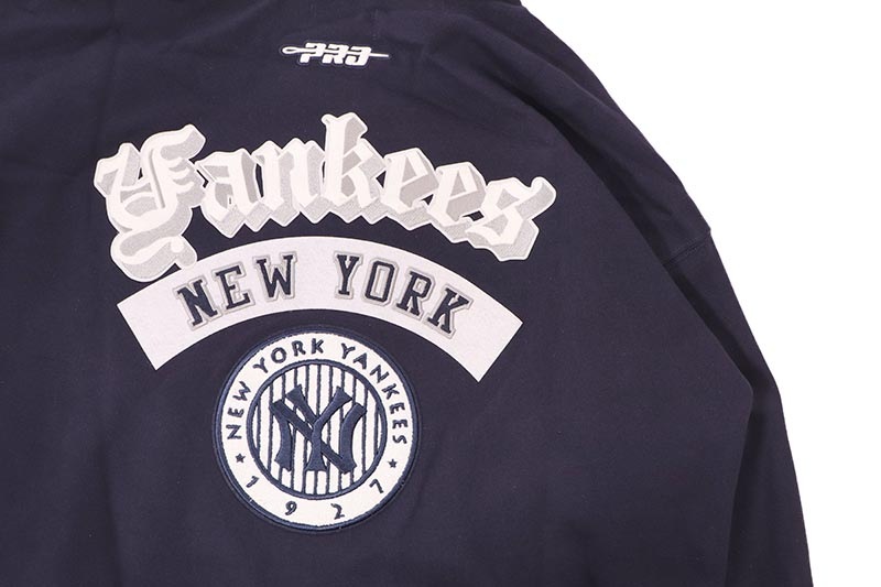 PRO STANDARD NEW YORK YANKEES BEST OF DROP SHOULDER PO HOODIE (LNY5315280-MDN:MIDNIGHT NAVY)