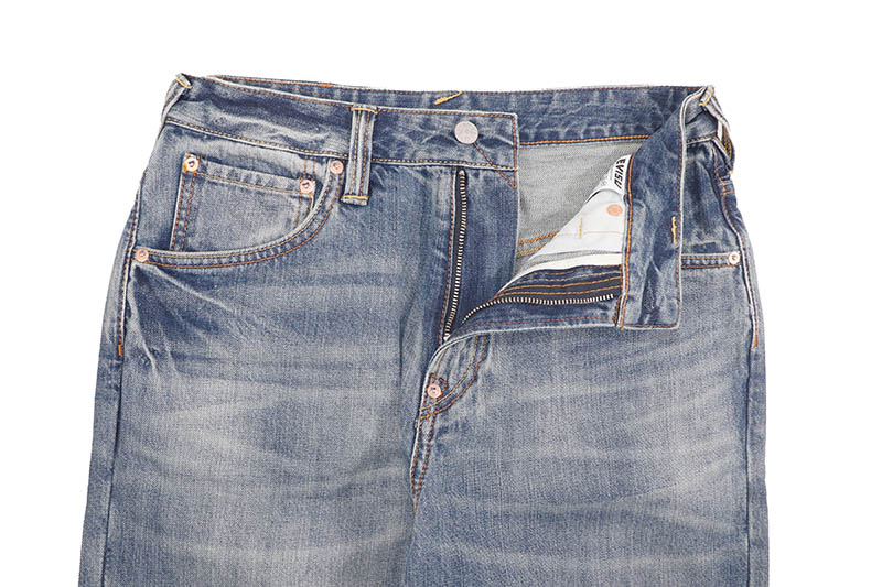 EVISU YELLOW DAICOCK PRINT RELAX FIT JEANS #2030 (DK6S-JP102