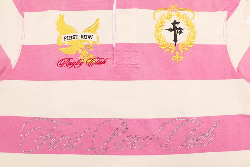 FIRST ROW SOFT BLOOM CLUB POLO SHIRT (FRO1004:PINK)