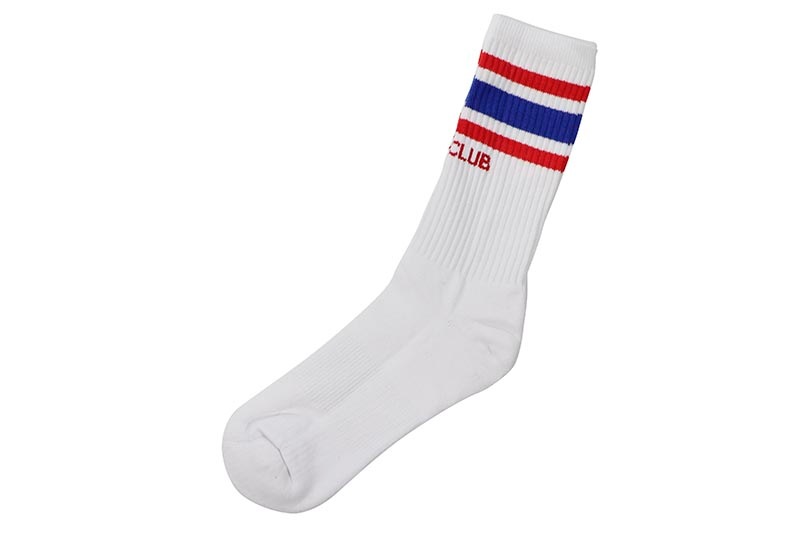 PRO CLUB CLASSIC STRIPE CREW SOCKS (WHITE/ROYAL/RED) 03PC0902