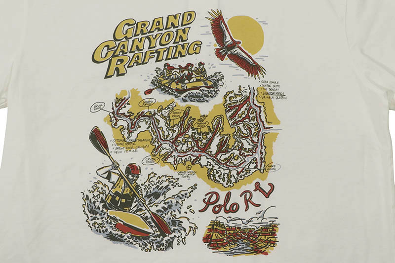 POLO RALPH LAUREN CLASSIC FIT RAFTING GRAPHIC T-SHIRT (710901583001:DECKWASH WHITE)