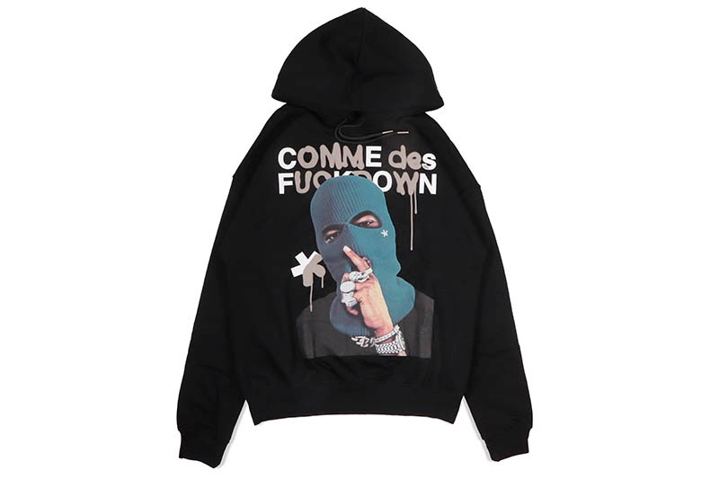 COMME DES FUCKDOWN HOODIE (762324020:BLACK)