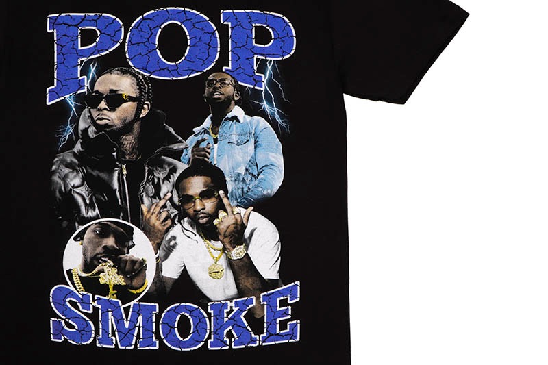 POP SMOKE GRAPHIC T-SHIRT (BLACK) | すべての商品