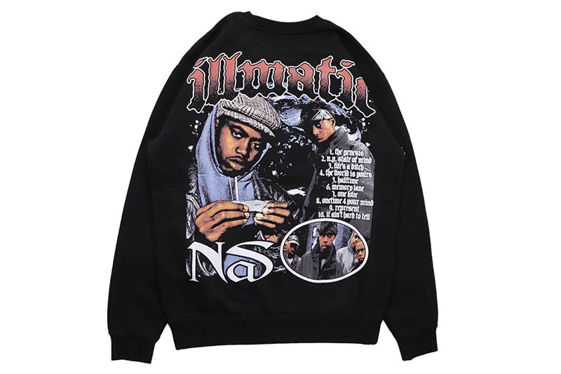 JEFFERSONS ILLMATIC HEAVYWEIGHT CREWNECK SWEATSHIRT (BLACK)