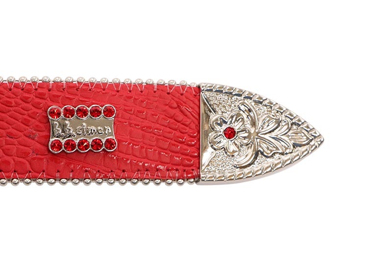 B.B. SIMON x THE DIPLOMATS CRYSTAL BELT (4000:RED) | Brand,A-F