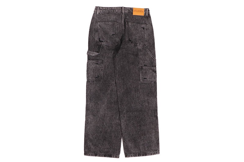 FLOOR 914 TRIPLE KNEE DENIM (BLACK WASH)