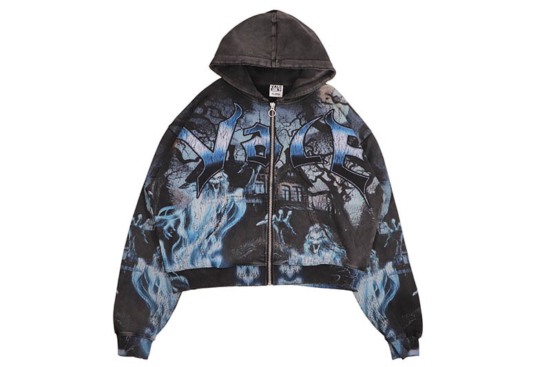 VALE CASPER ZIP UP HOODIE (BLACK)