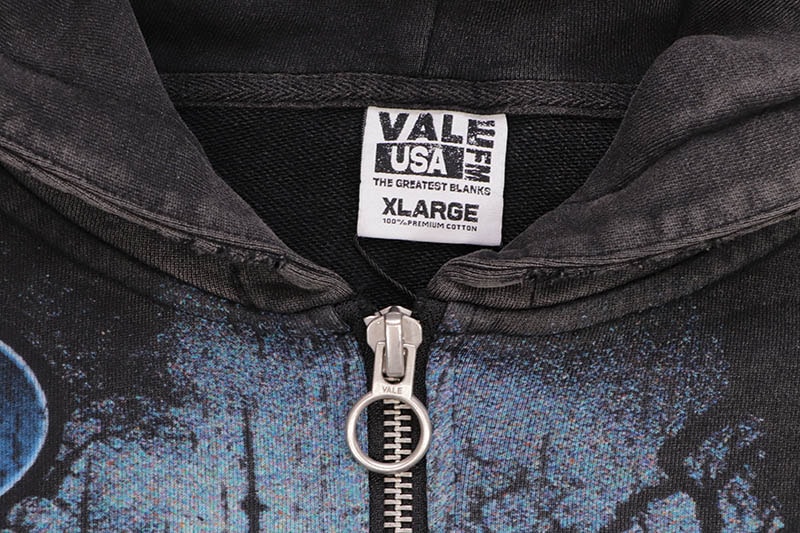 VALE CASPER ZIP UP HOODIE (BLACK) | Brand,S-Z,VALE | GROWAROUND