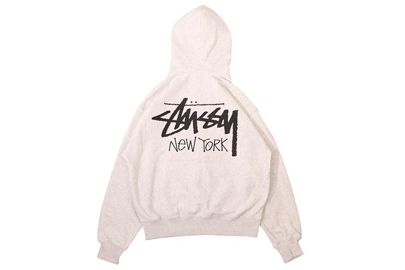 STUSSY STOCK NEW YORK ZIP HOOD (3923976:ASH HEATHER) | Brand,S-Z
