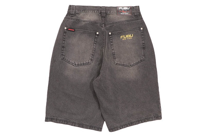 FUBU DENIM BAGGY SHORTS (FAM-61507:BLACK) | Brand,A-F,FUBU