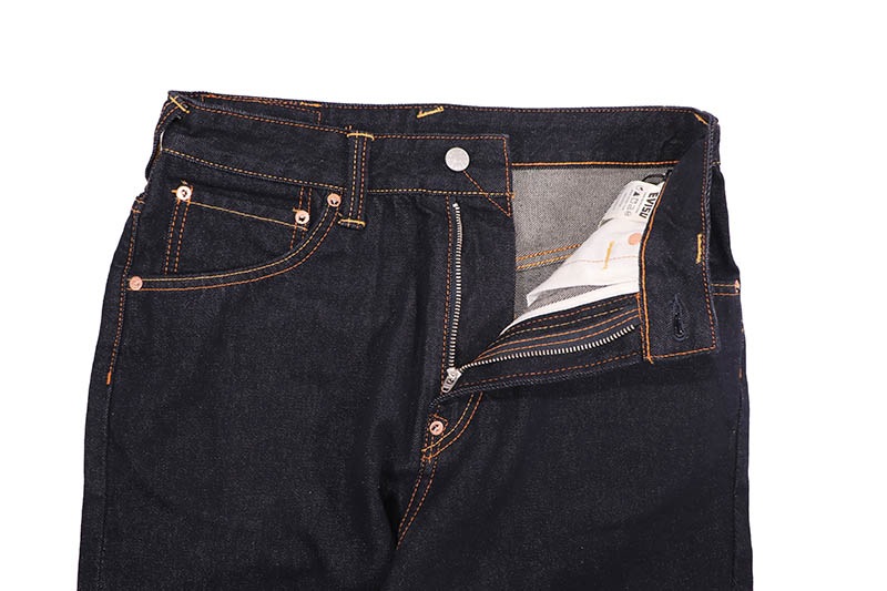 EVISU WHITE DAICOCK PRINT RELAX FIT JEANS #2030 (DK6S-JP102:WHITE