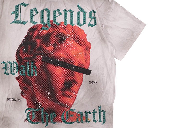 FIRST ROW GODS AND MORTALS BORN LEGENDARY TEE (FRT2296:WHITE)