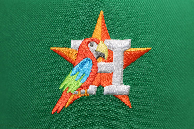 NEW ERA HOUSTON ASTROS 9FORTY AF ADJUSTABLE CAP (ASTRO PARROT LOGO/RED UNDER VISOR/KELLY)