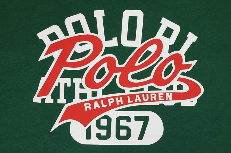 POLO RALPH LAUREN STACKED-LOGO CLASSIC FIT T-SHIRT (710901152006:NEW FOREST)