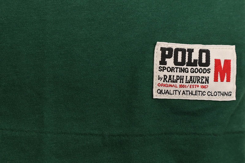 POLO RALPH LAUREN STACKED-LOGO CLASSIC FIT T-SHIRT (710901152006:NEW FOREST)