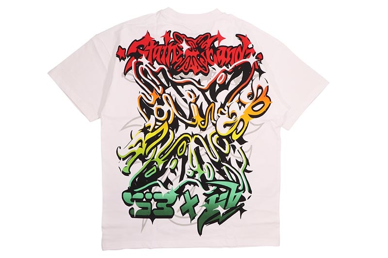 SB STUDIOS STAINBANDZ LOGO SHIRT (WHITE/RED)