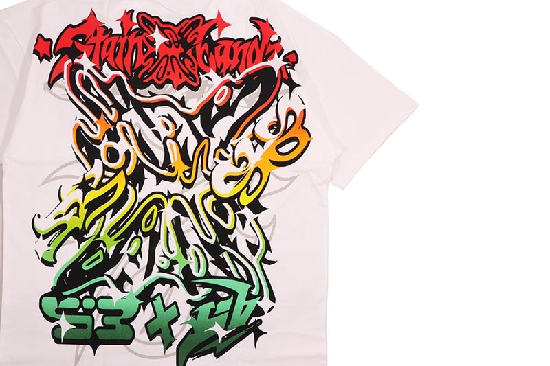 SB STUDIOS STAINBANDZ LOGO SHIRT (WHITE/RED)