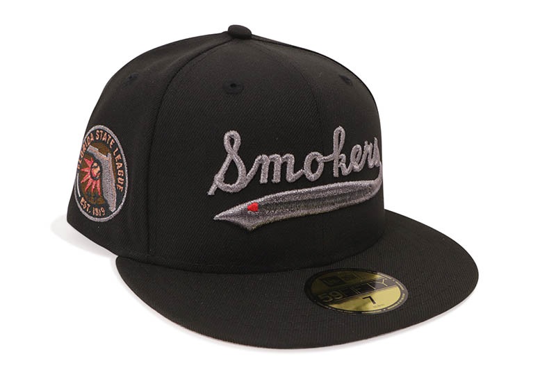 NEW ERA TAMPA SMOKERS 59FIFTY FITTED CAP (EST.1919 SIDE PATCH/GREY UNDER VISOR/BLACK) 70945482