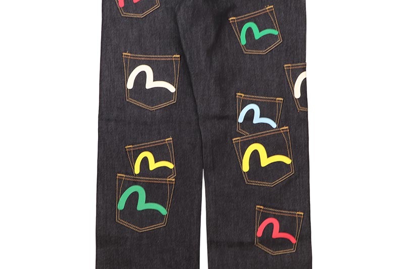 EVISU MULTI-POCKET REGULAR FIT JEANS (2EAHTM4JE125600DN:INDIGO)