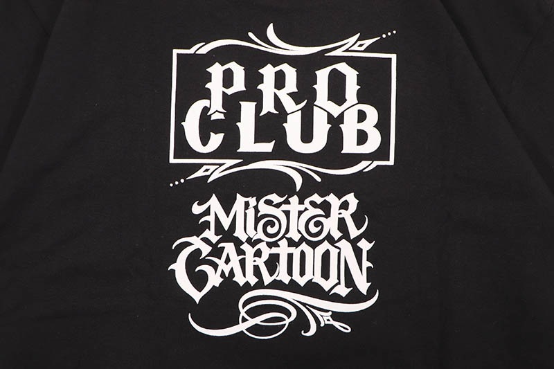 PRO CLUB X MISTER CARTOON BOX LOGO TEE (BLACK) PCT1005 | Brand,M-R