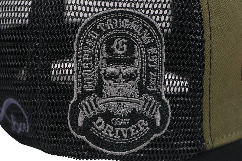 GODSPEED NEW YORK GS FOREVER TRUCKER HAT (OLIVE/ORANGE) | Brand