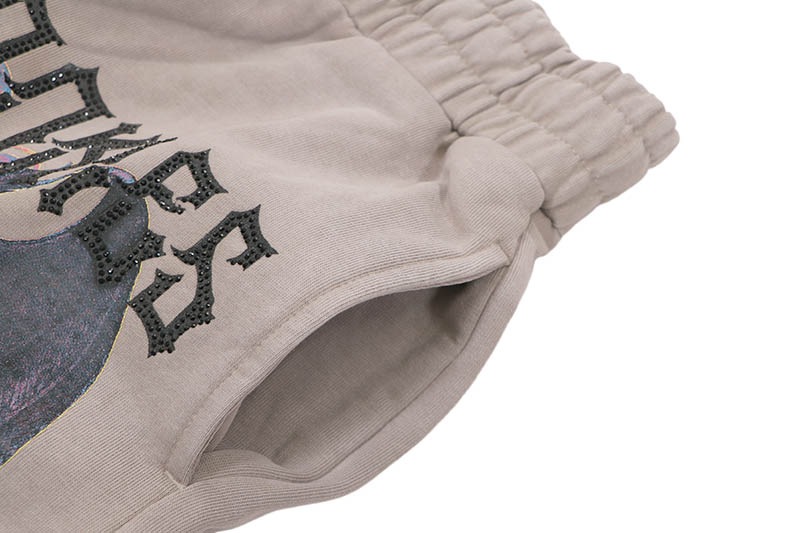 COOKIES HEAVEN OR HELL SINNERS FLEECE SHORTS (GREY) CM262BKS01