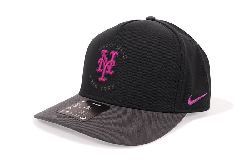 NIKE NEW YORK METS CITY CONNECT DRI-FIT 5 PANEL ADJUSTABLE CAP (NB46-166N-NME-NLH:BLACK/ANTHRACITE)