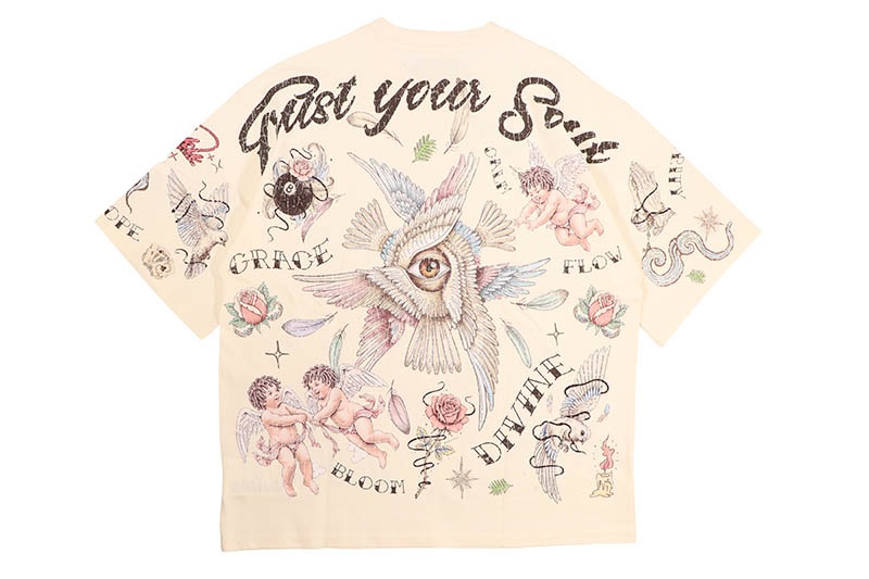 ROKU STUDIO FAITH BOXY TEE (RK1482091:EGGSHELL)