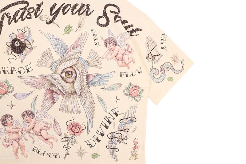 ROKU STUDIO FAITH BOXY TEE (RK1482091:EGGSHELL)