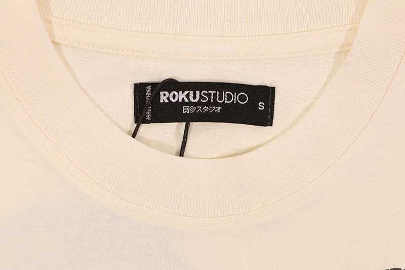ROKU STUDIO FAITH BOXY TEE (RK1482091:EGGSHELL)