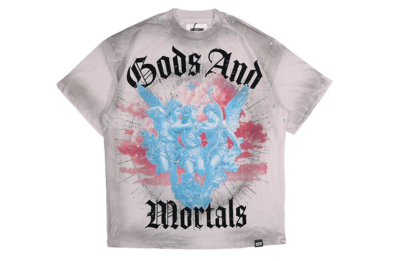 FIRST ROW GODS AND MORTALS CELESTIAL BALANCE TEE (FRT2294:LIGHT GREY)