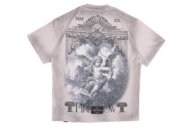 FIRST ROW GODS AND MORTALS CELESTIAL BALANCE TEE (FRT2294:LIGHT GREY)