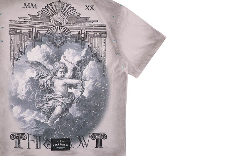 FIRST ROW GODS AND MORTALS CELESTIAL BALANCE TEE (FRT2294:LIGHT GREY)