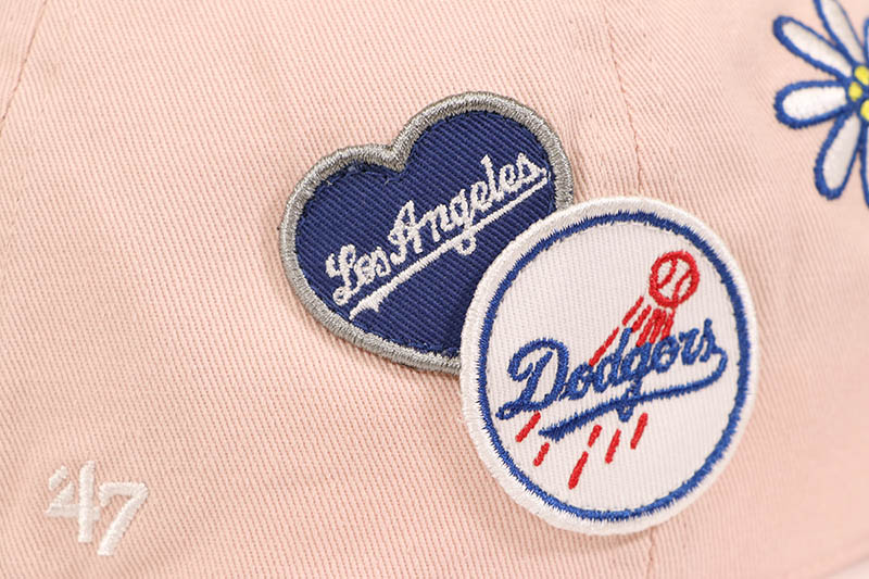 '47 LOS ANGELES DODGERS BADGES CLEAN UP CAP (PINK) 15173702